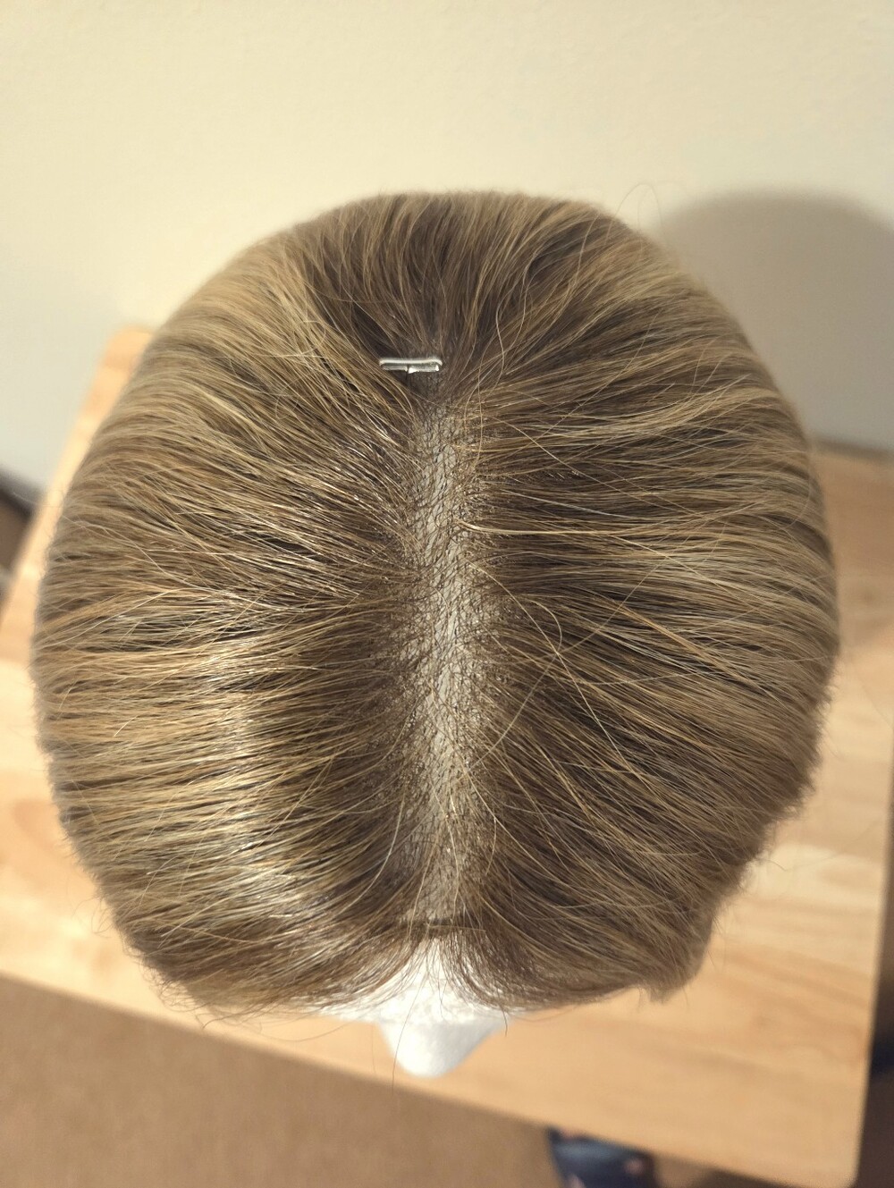 Human Hair Topper Golden Blonde - Picture 5 of 10